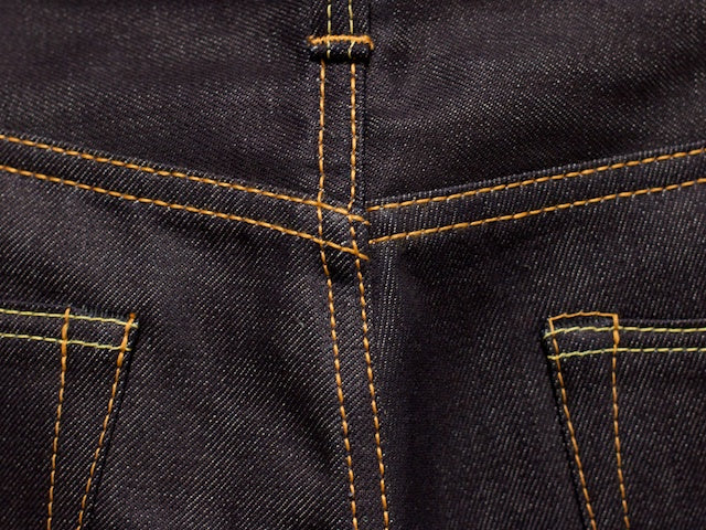 Momotaro Jeans 0605-L Natural Tapered Cotton/Linen