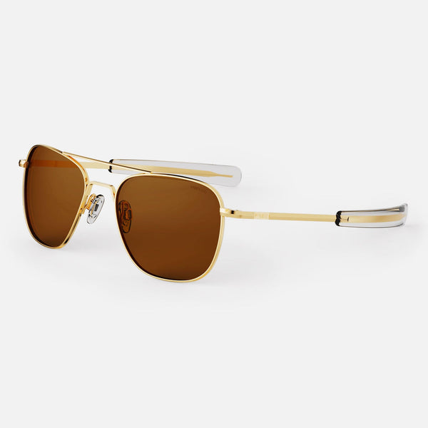 Randolph Aviator - 23K Gold / SkyTec™ Glass Polarized - American Tan
