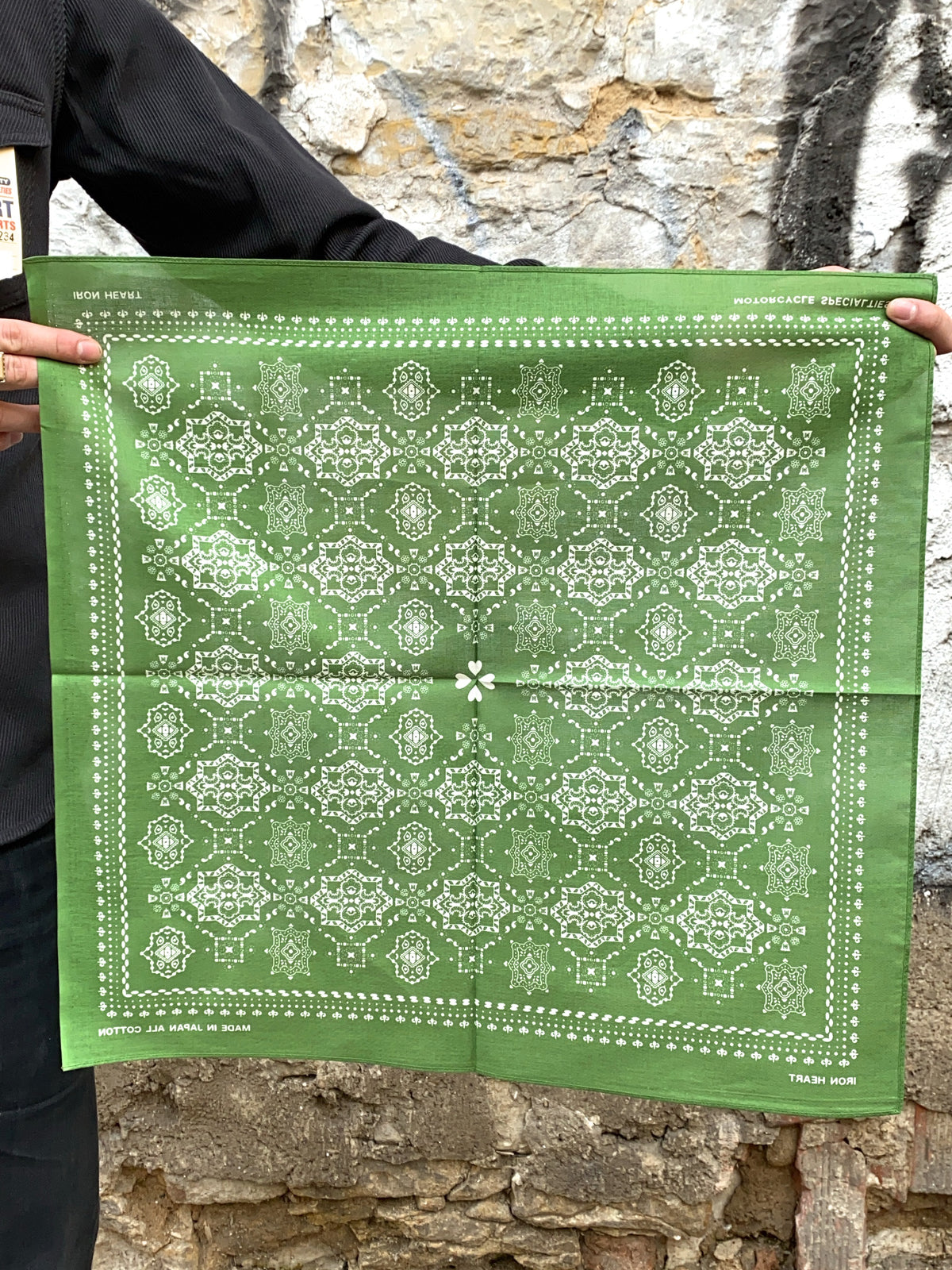 Iron Heart IHG-051-GRN “Bell” Print Bandana - Green