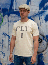 The Real McCoy's MC22013 Military tee  "FLY I" - Ecru