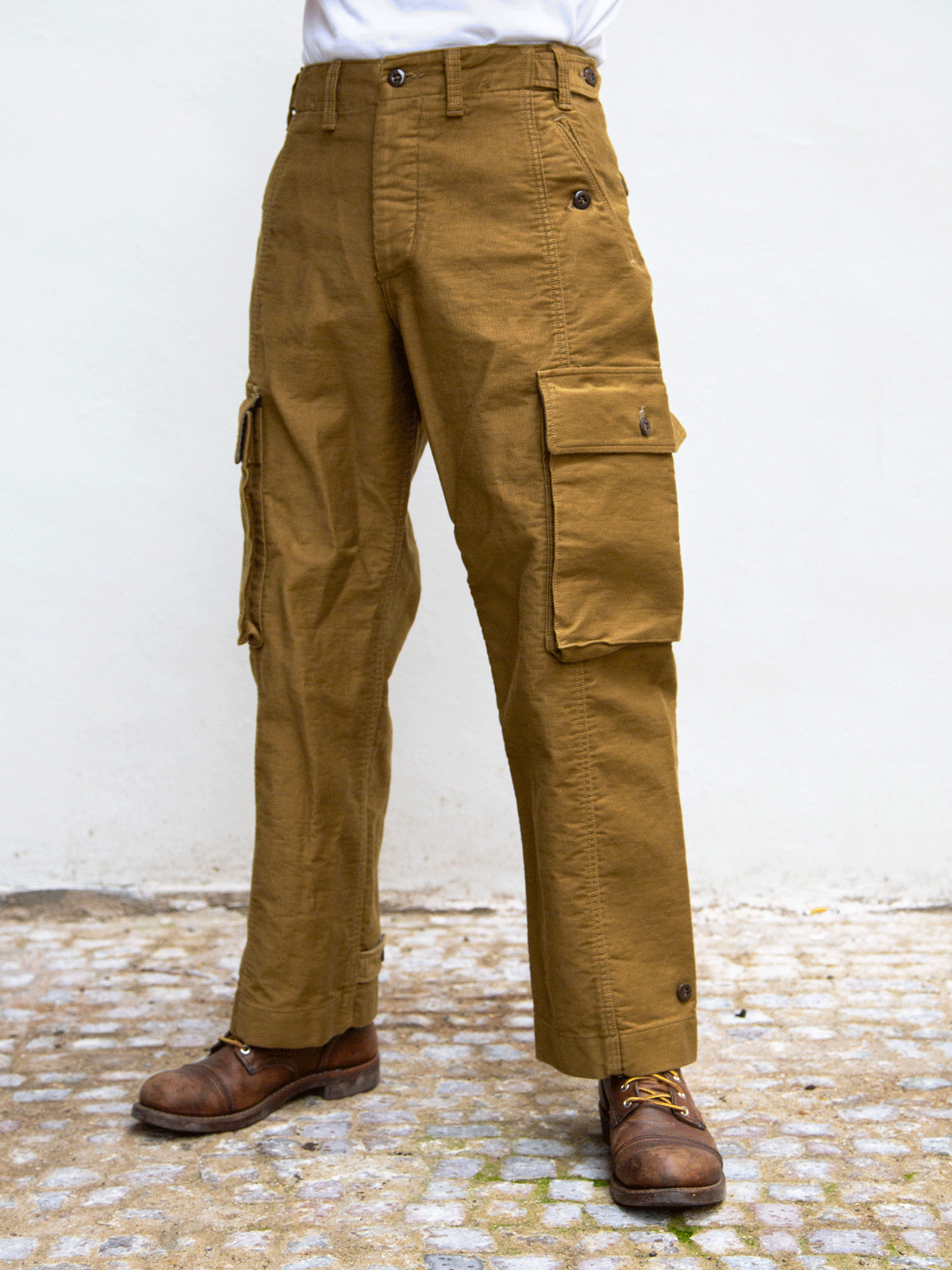Black Sign Military Cord Driving Trousers - Field Beige (BSFP-22503BEI)