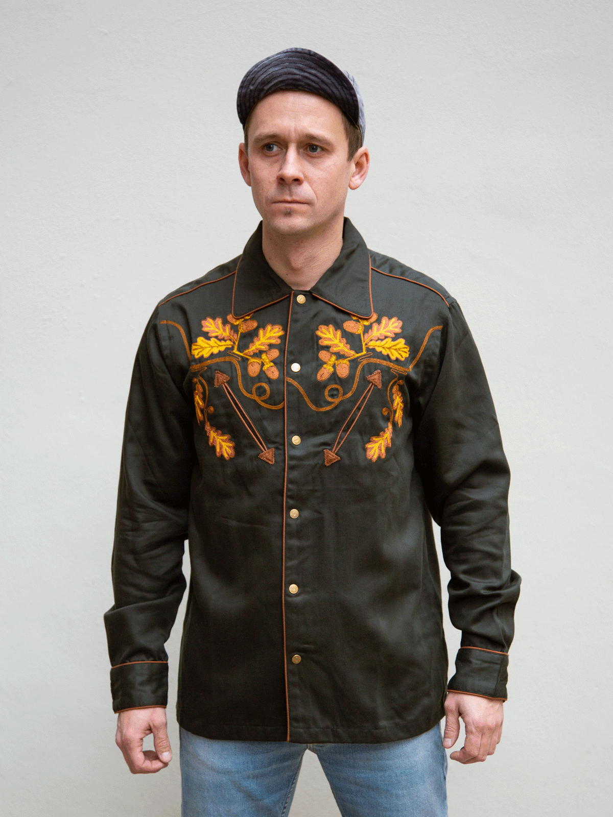 Nudie Jeans  Gonzo Cowboy Overshirt - Racing Green