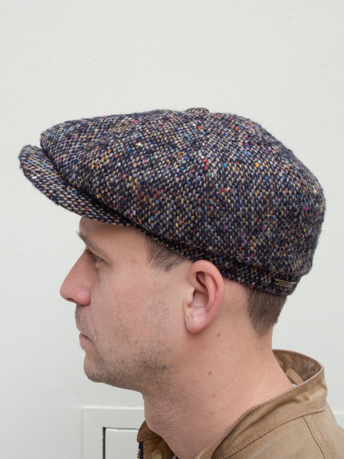 Stetson Hatteras Flat Cap / Color Dots - Black (6870601)
