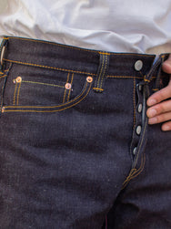 Momotaro 0605-12 Natural Tapered Fit Jeans / 12oz Selvedge Denim - Indigo