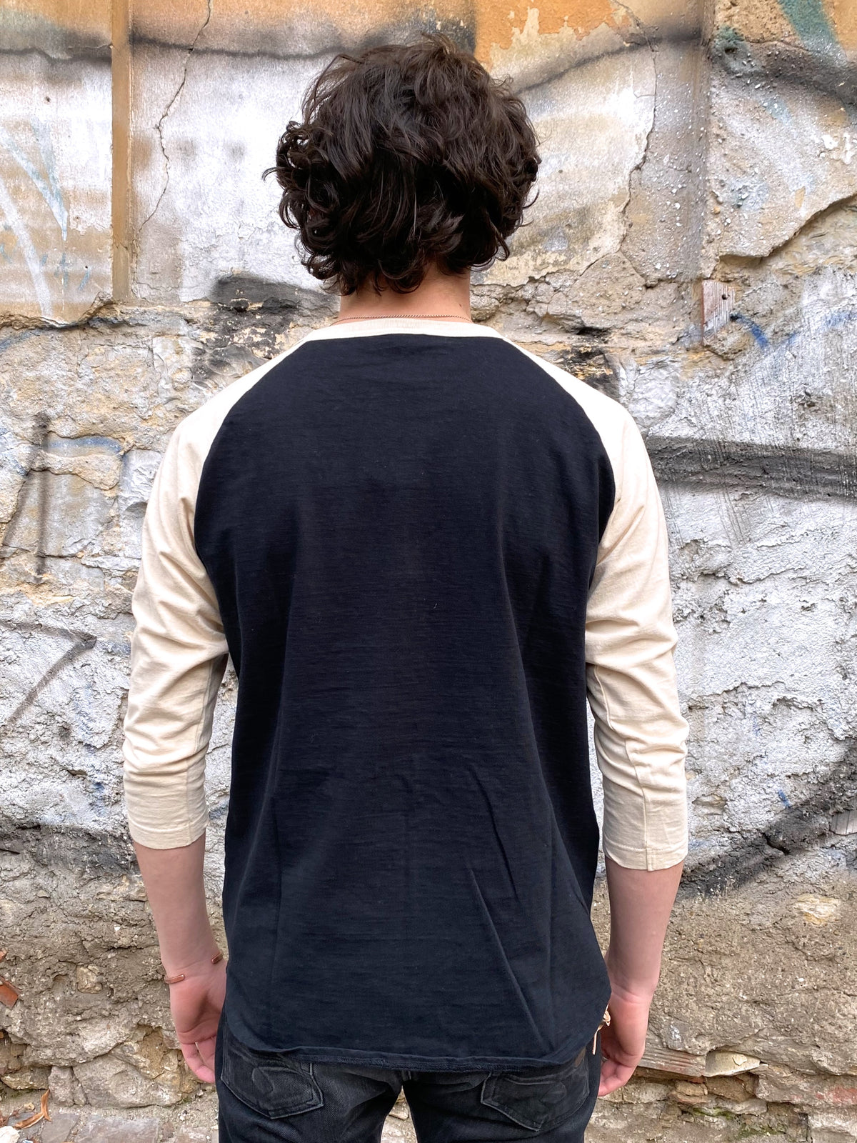 Studio d'Artisan 9981A Raglan Tee Black/Beige