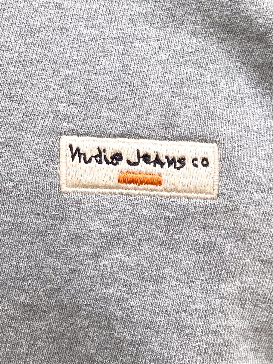 Nudie Samuel Logo Sweatshirt Greymelange