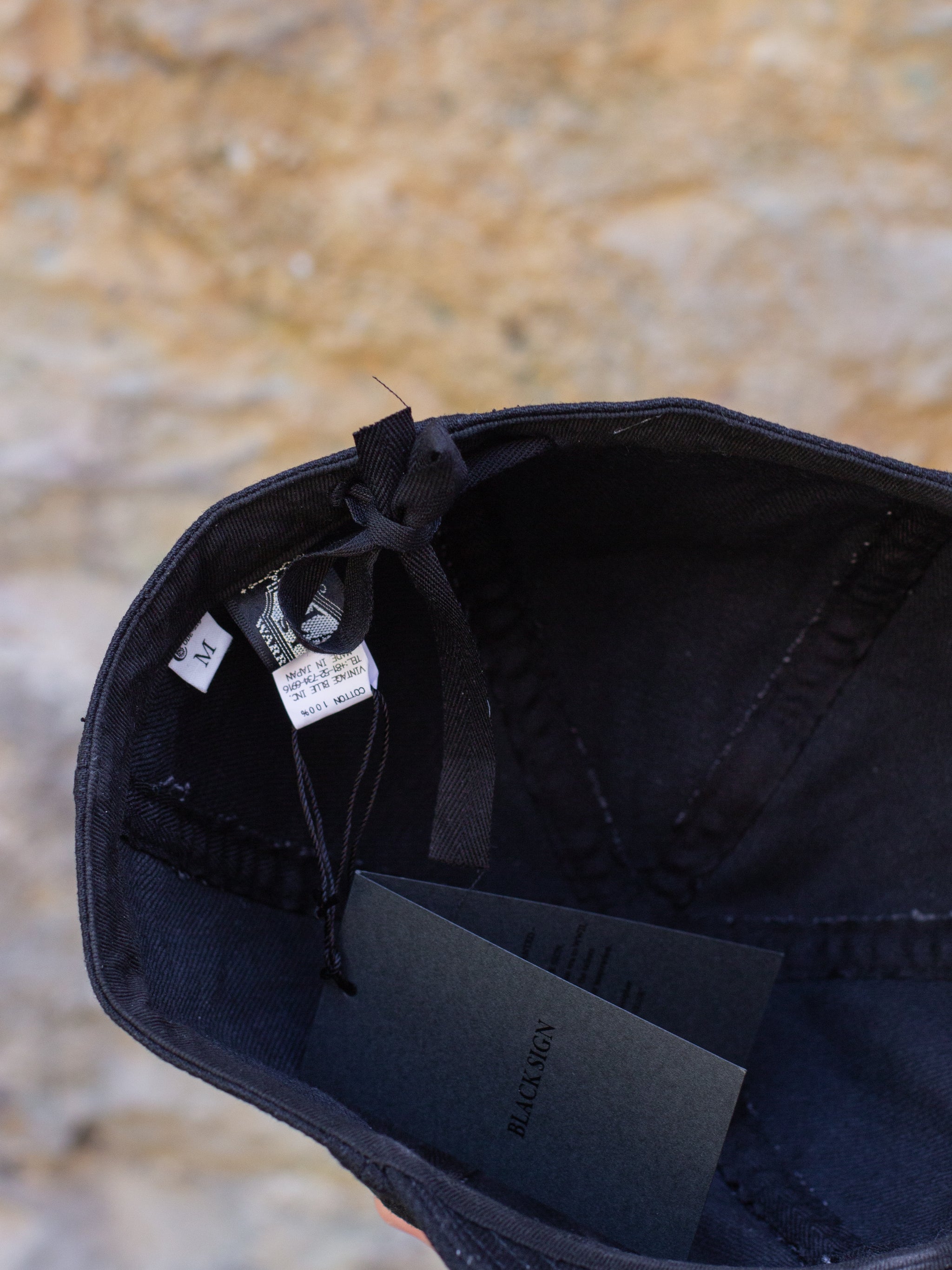 Black Sign 15oz Black Denim Mechanics Cap - Deep Black (BSSC-22901BLK)