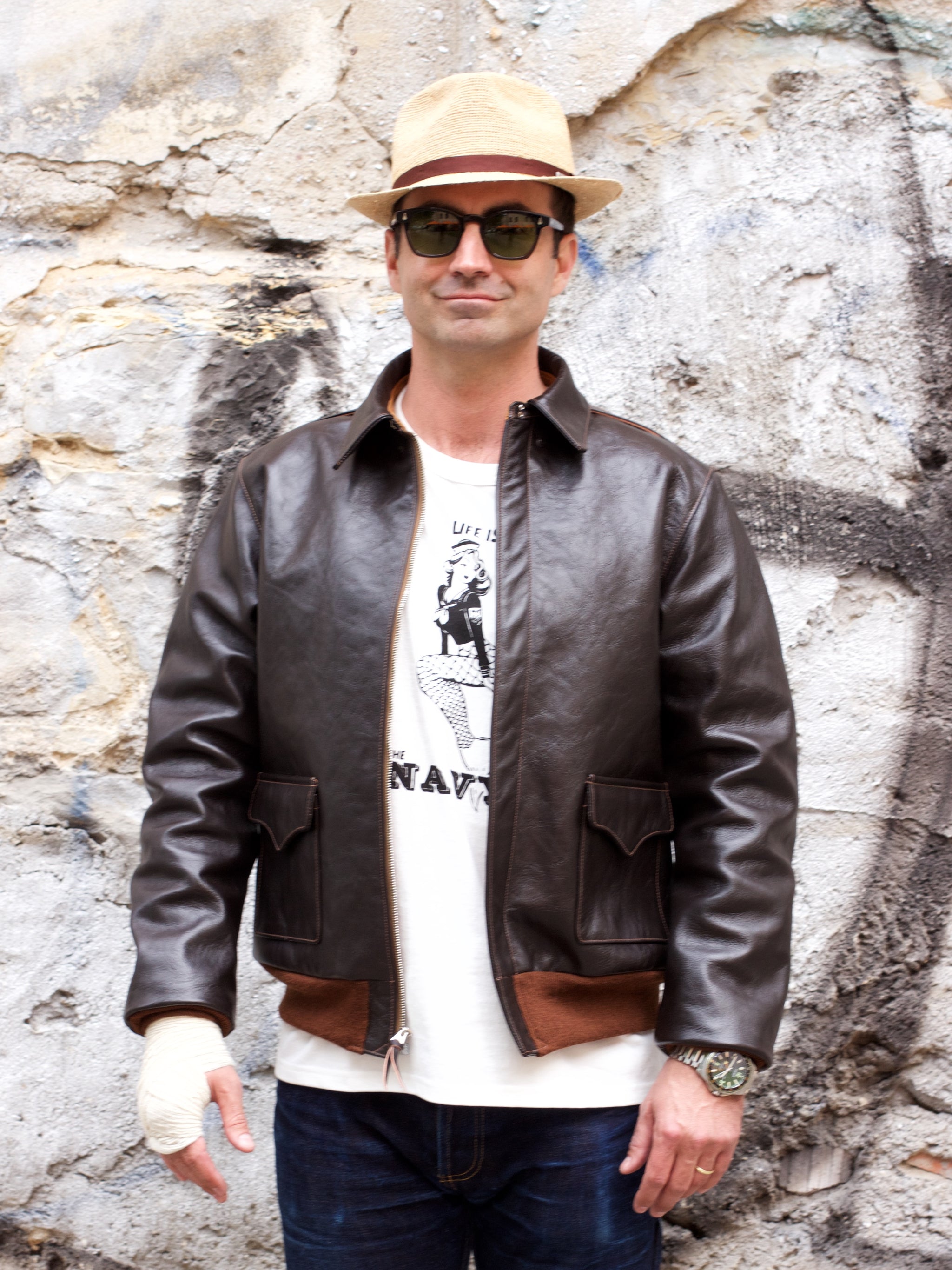 The Real McCoy's Type A-2 Leather Jacket