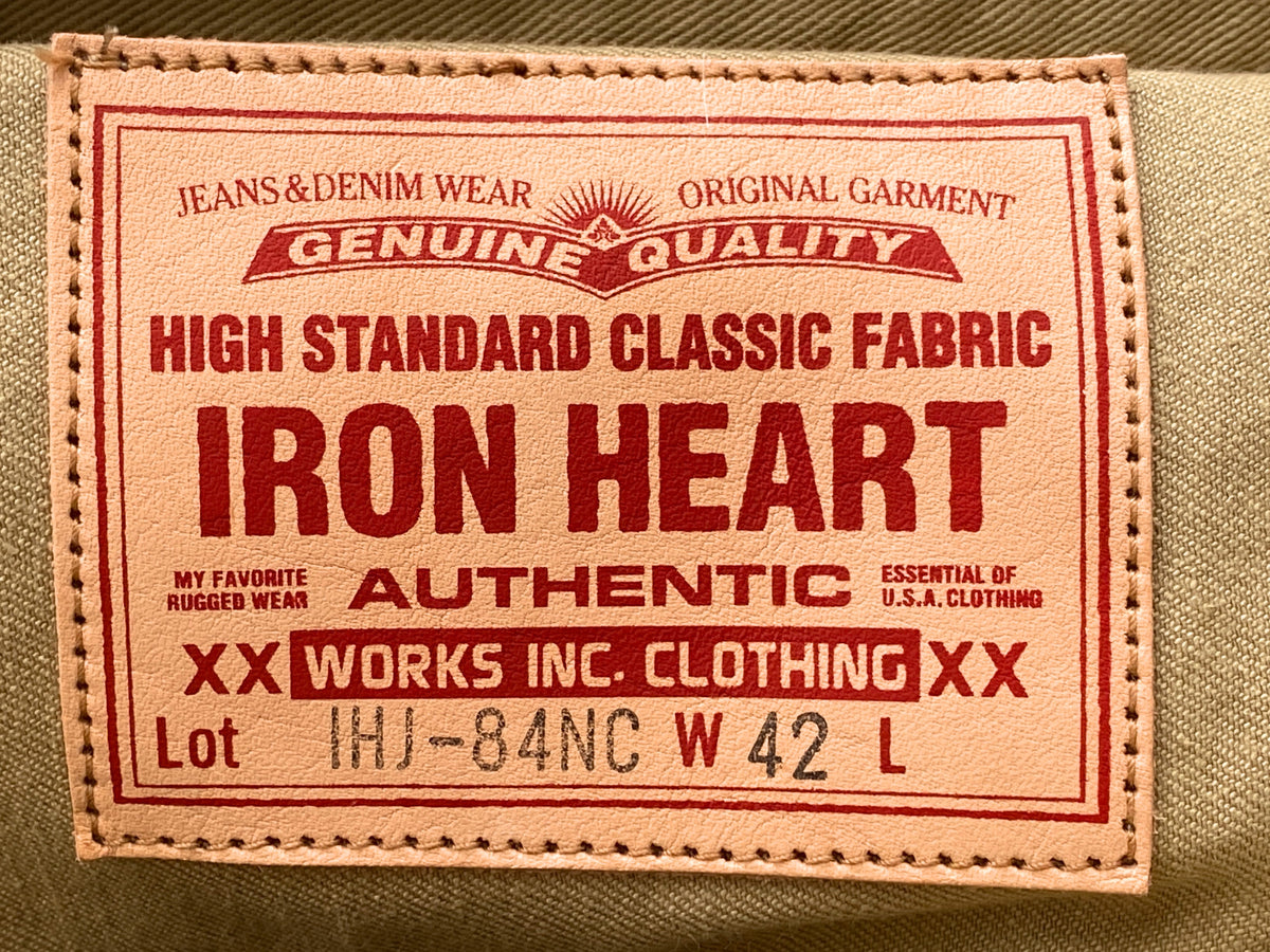 Iron Heart IHJ-84-BEI 12oz Selvedge Chino Type II Jacket – Beige
