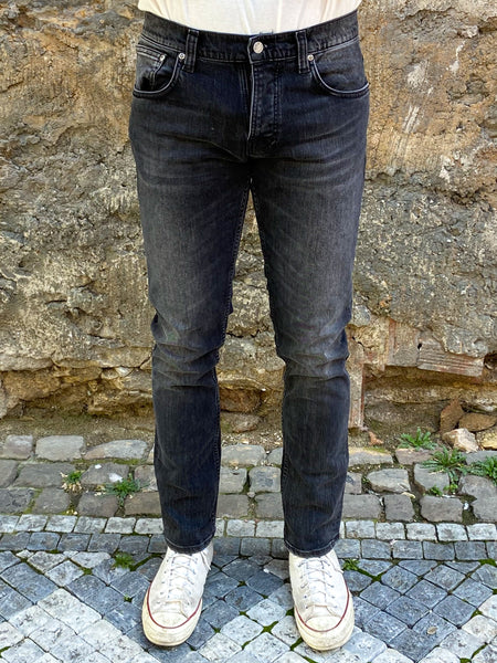 Nudie Jeans Grim Tim Concrete Black