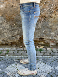 Nudie Jeans Lean Dean Broken Sage