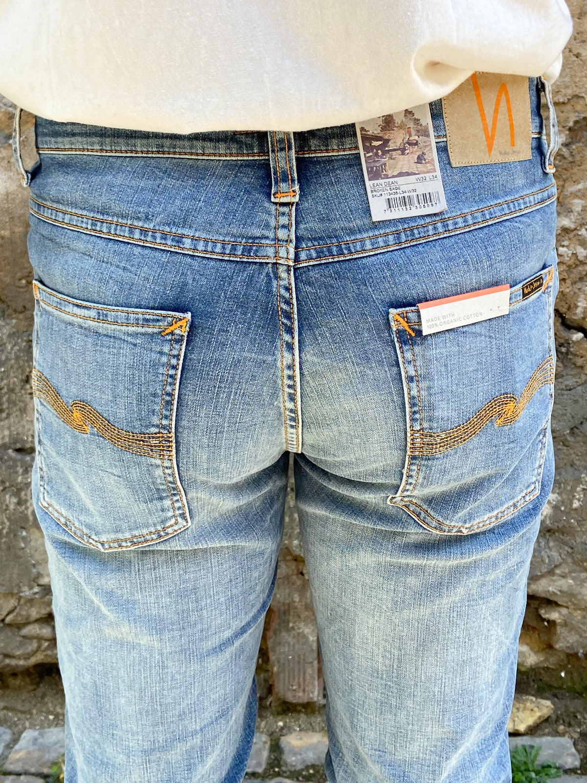 Nudie Jeans Lean Dean Broken Sage