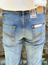 Nudie Jeans Lean Dean Broken Sage