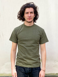 IHT-1610L - 6.5oz Loopwheel Crew Neck T-Shirt with longer body - Olive