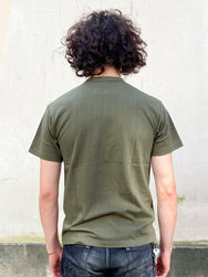 IHT-1610L - 6.5oz Loopwheel Crew Neck T-Shirt with longer body - Olive