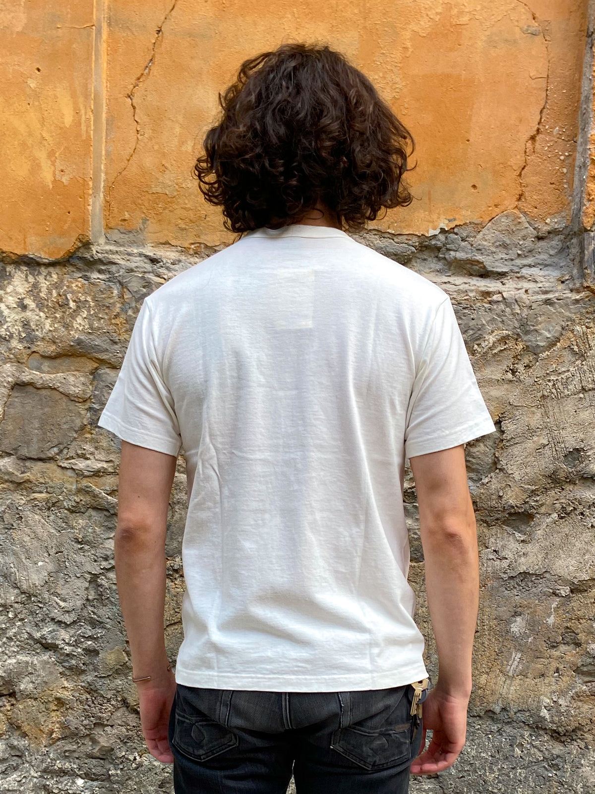 IHT-1610L - 6.5oz Loopwheel Crew Neck T-Shirt with longer body - White