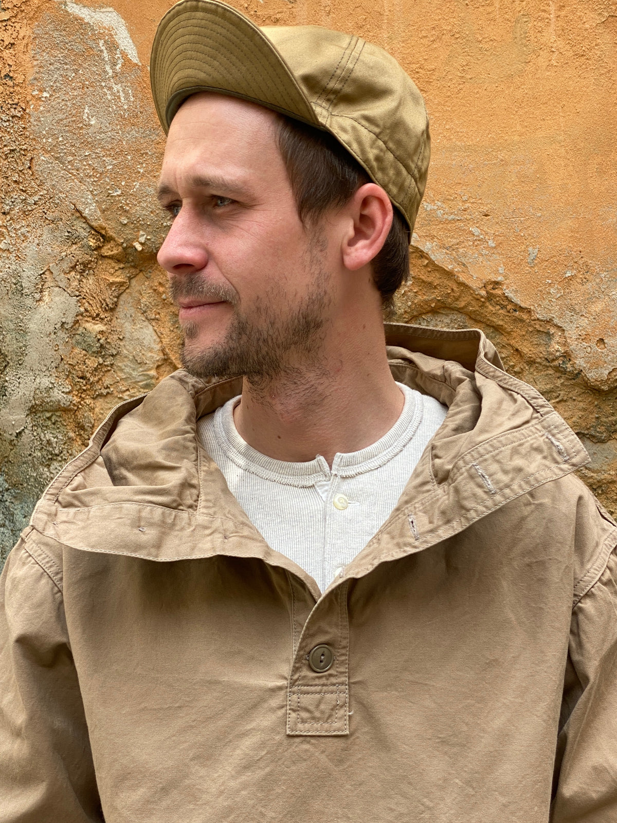 Black Sign Paraffin Deck Shirt  Desert Beige