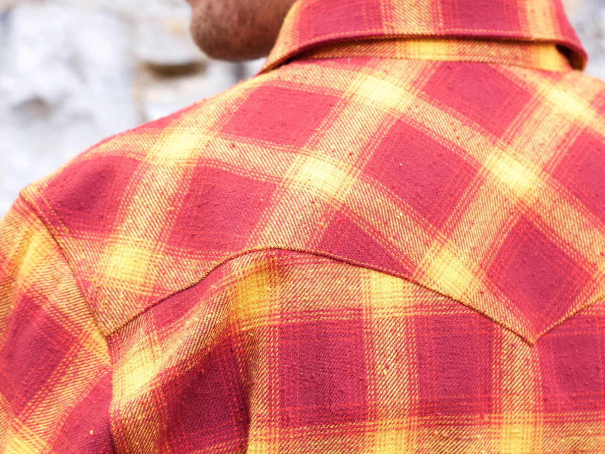 Indigofera Dawson Flannel Shirt Red/Yellow