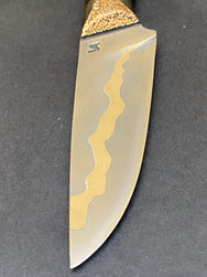 Anton Vadovič Sandwich Blade Knife Ebony Bronze