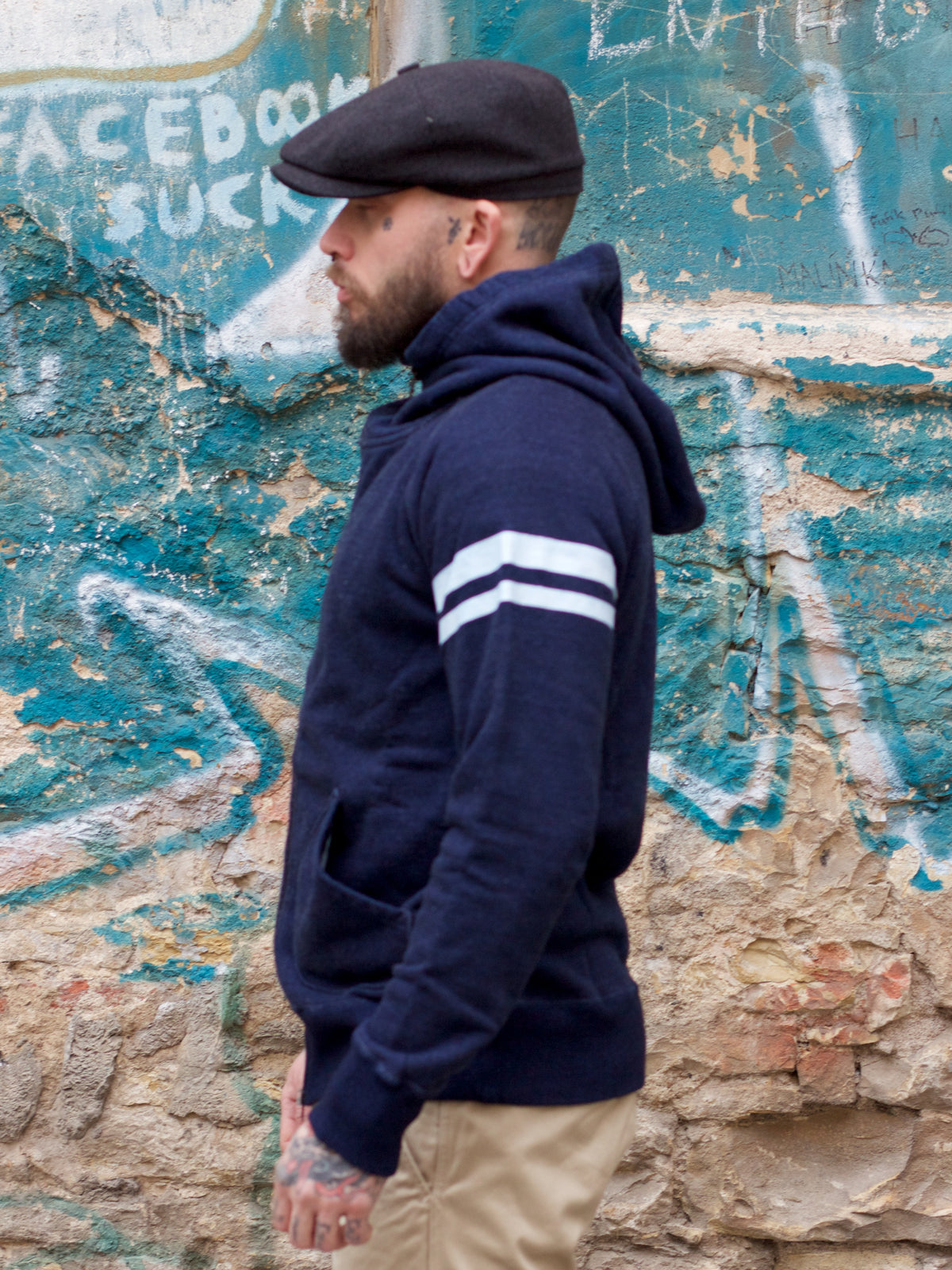 Momotaro 07-044i GTB Indigo Sweat Hoodie