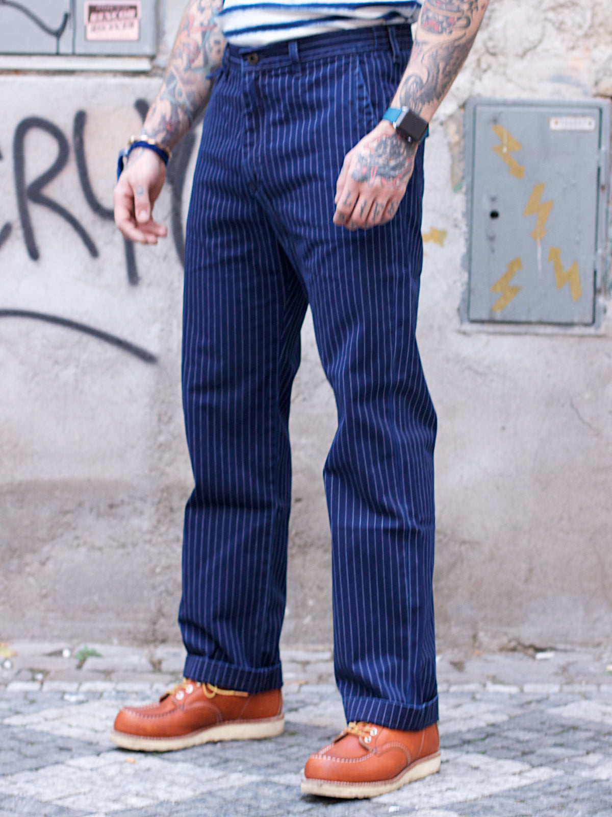 Japan Blue J762423 Urban Painter Pinstripe Pants