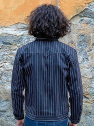 Indigofera Hearst Jacket Trickery Stripe