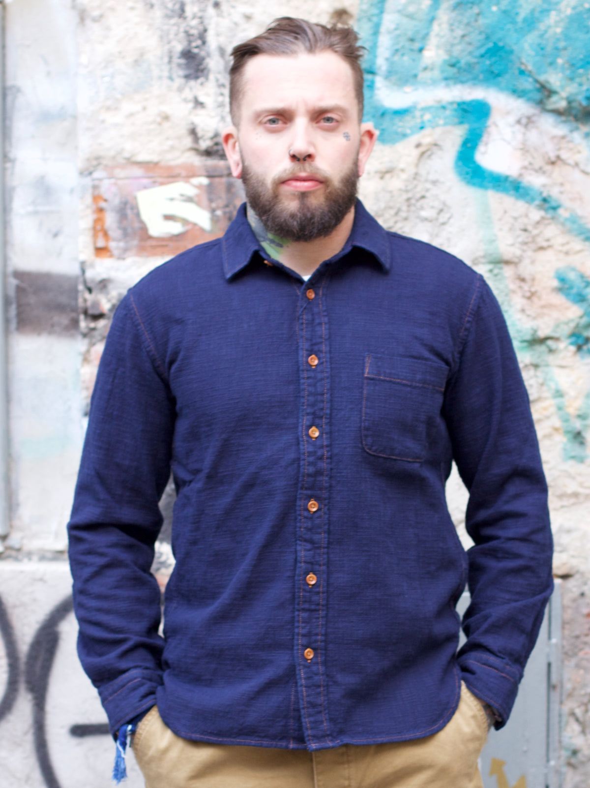Japan Blue J359521 Indigo Slub Work Shirt
