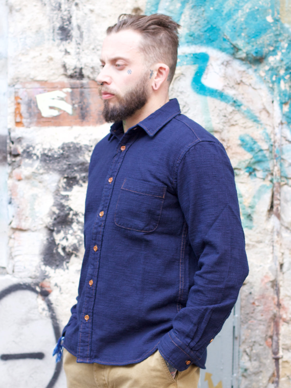 Japan Blue J359521 Indigo Slub Work Shirt