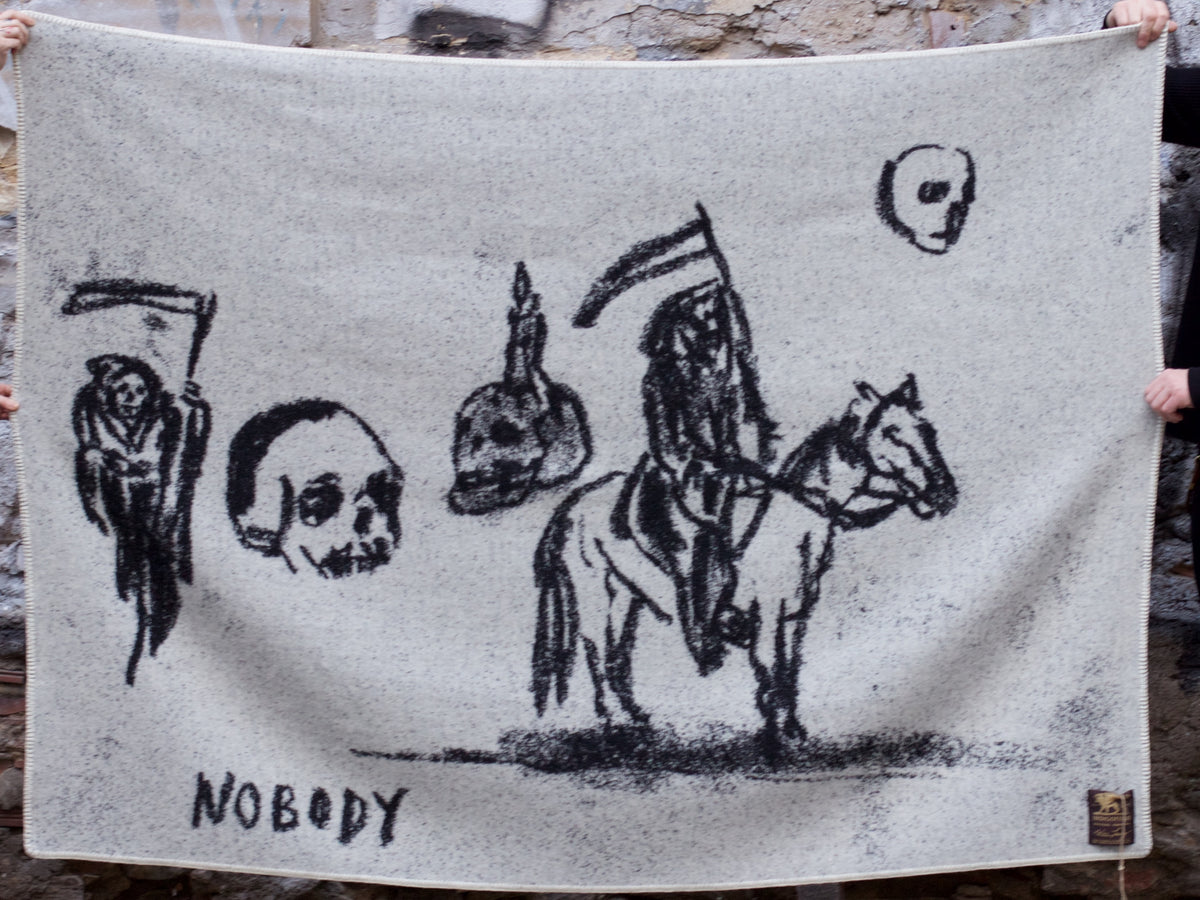 Indigofera x Wes Lang "Nobody" Wool Blanket