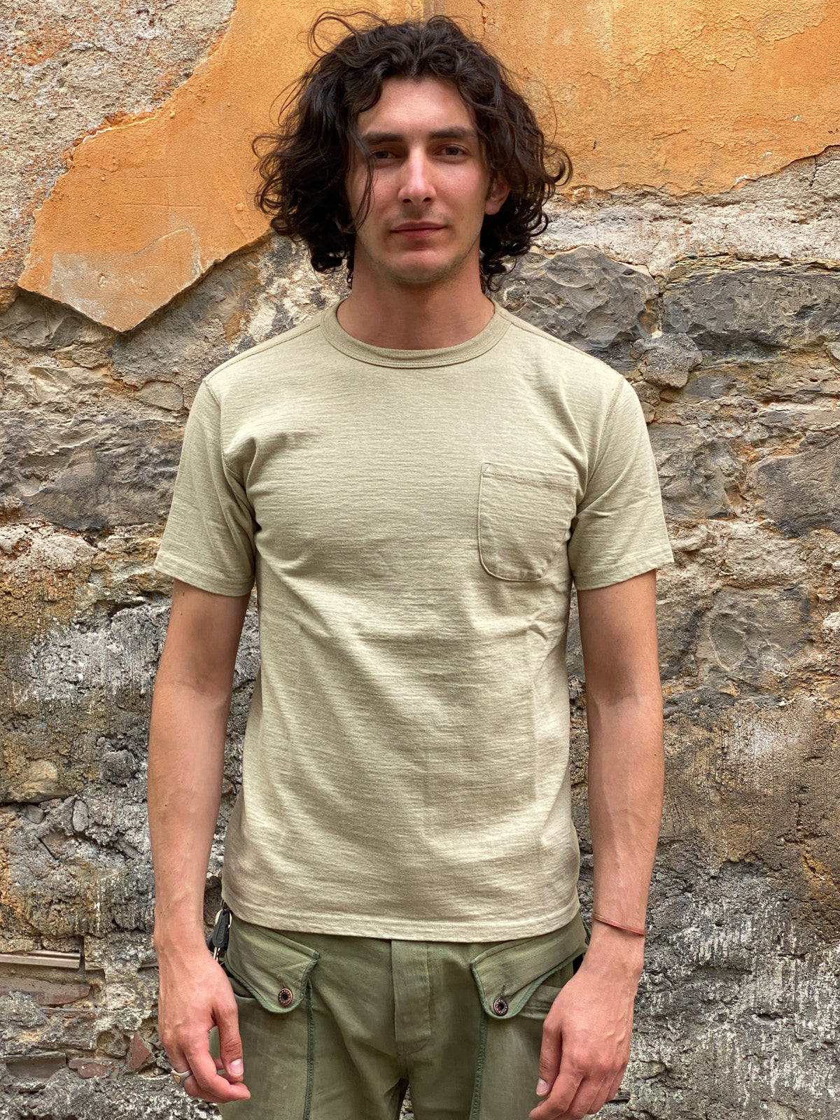 Studio D'Artisan Fox-006 Loopwheeled Short-Sleeved Pocket T-Shirt