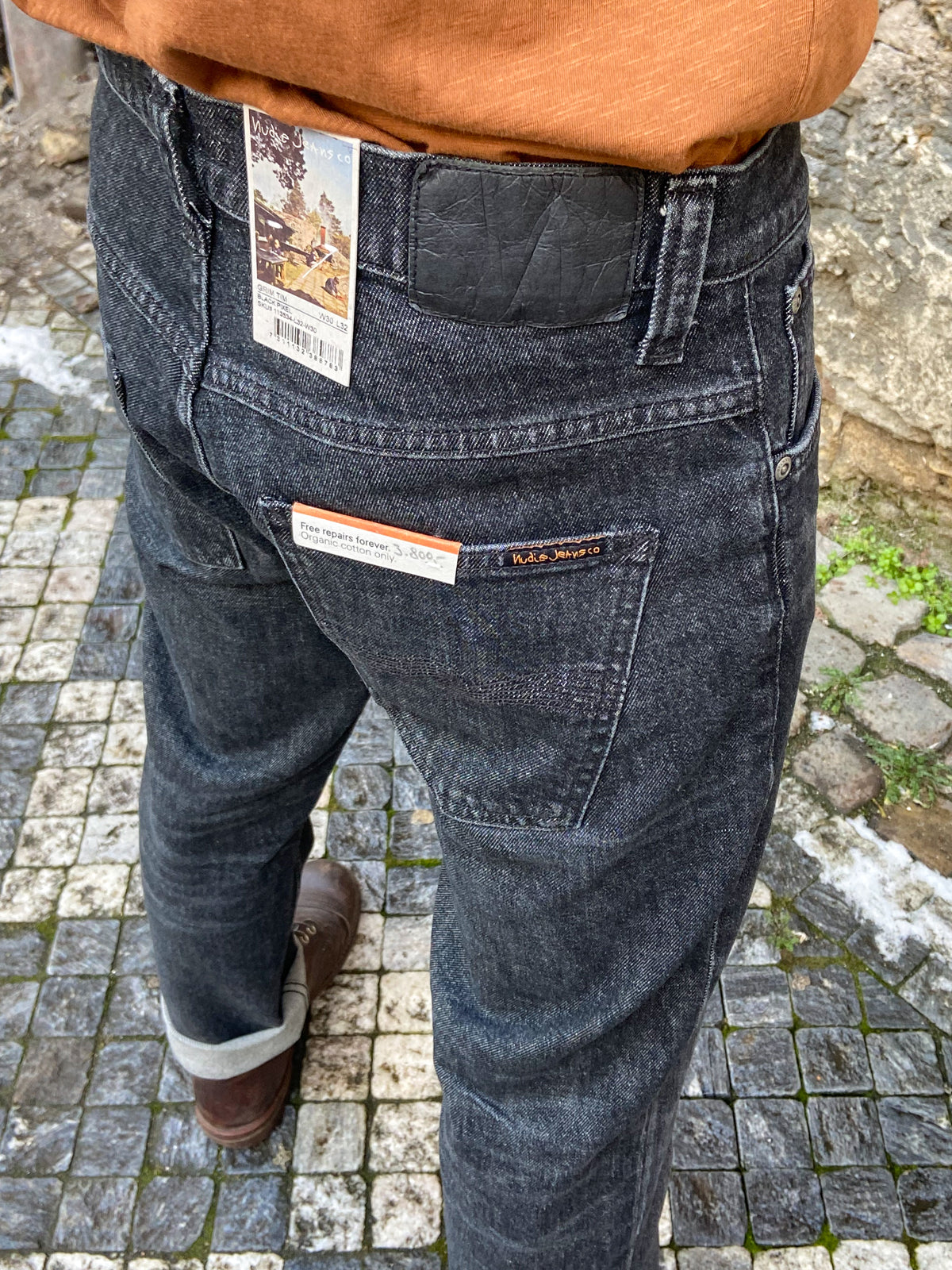 Nudie Jeans Grim Tim Black Pixel