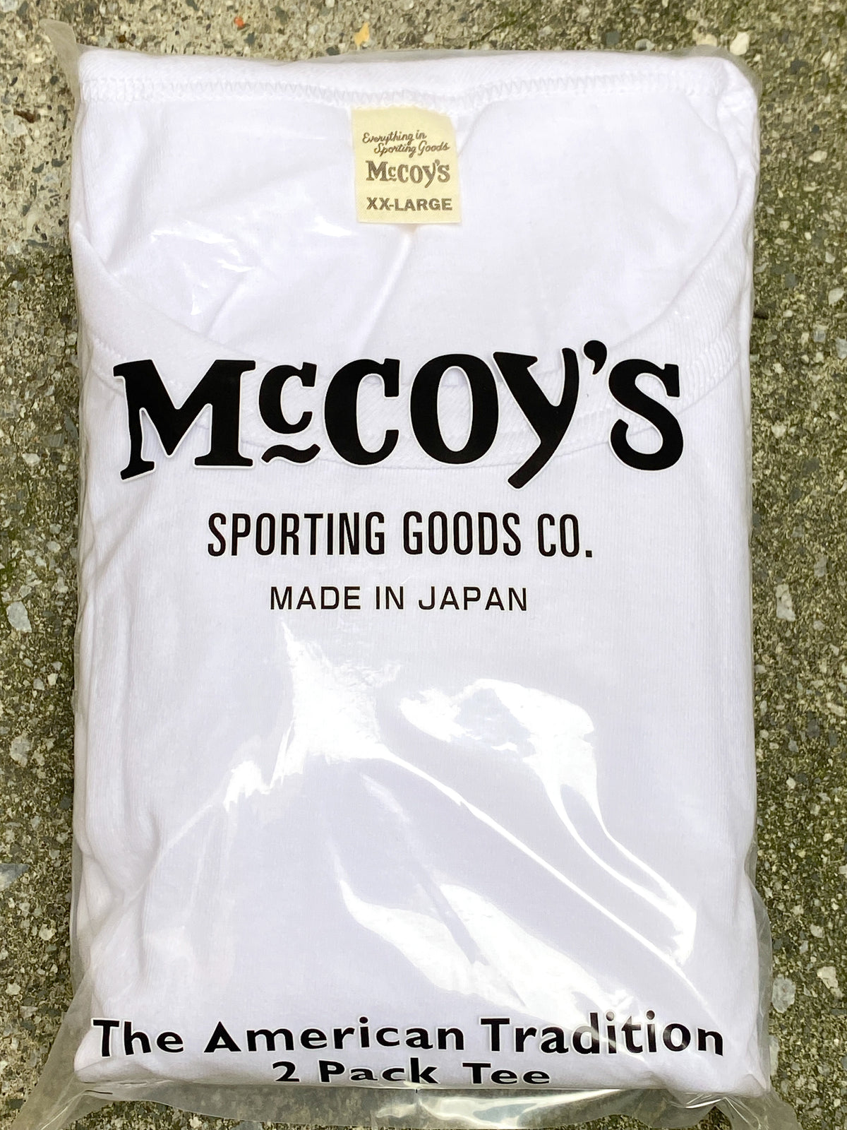 Joe McCoy MC20000 McCoy's 2Pcs Pack Tee White