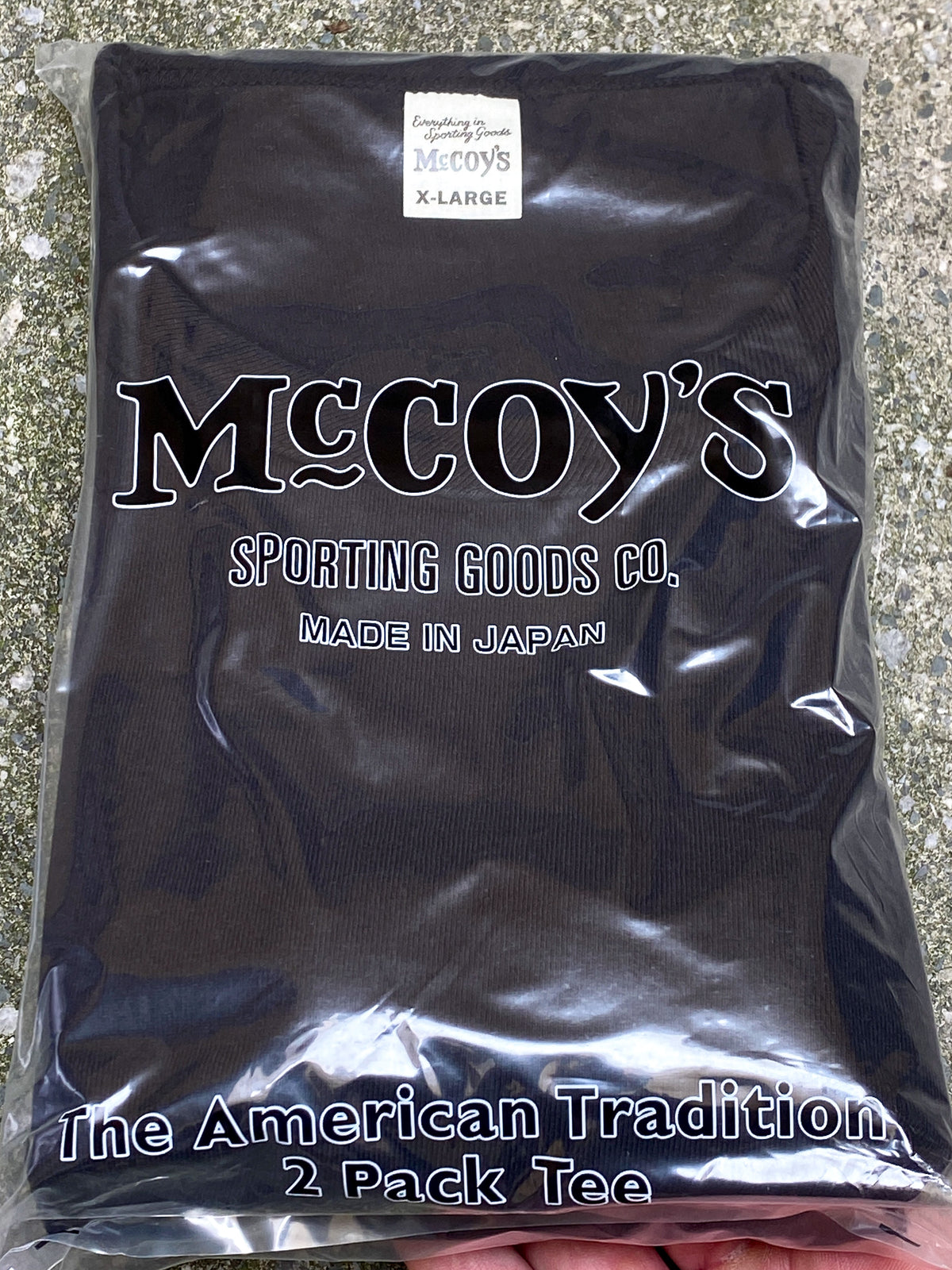 Joe McCoy MC20000 McCoy's 2Pcs Pack Tee Black