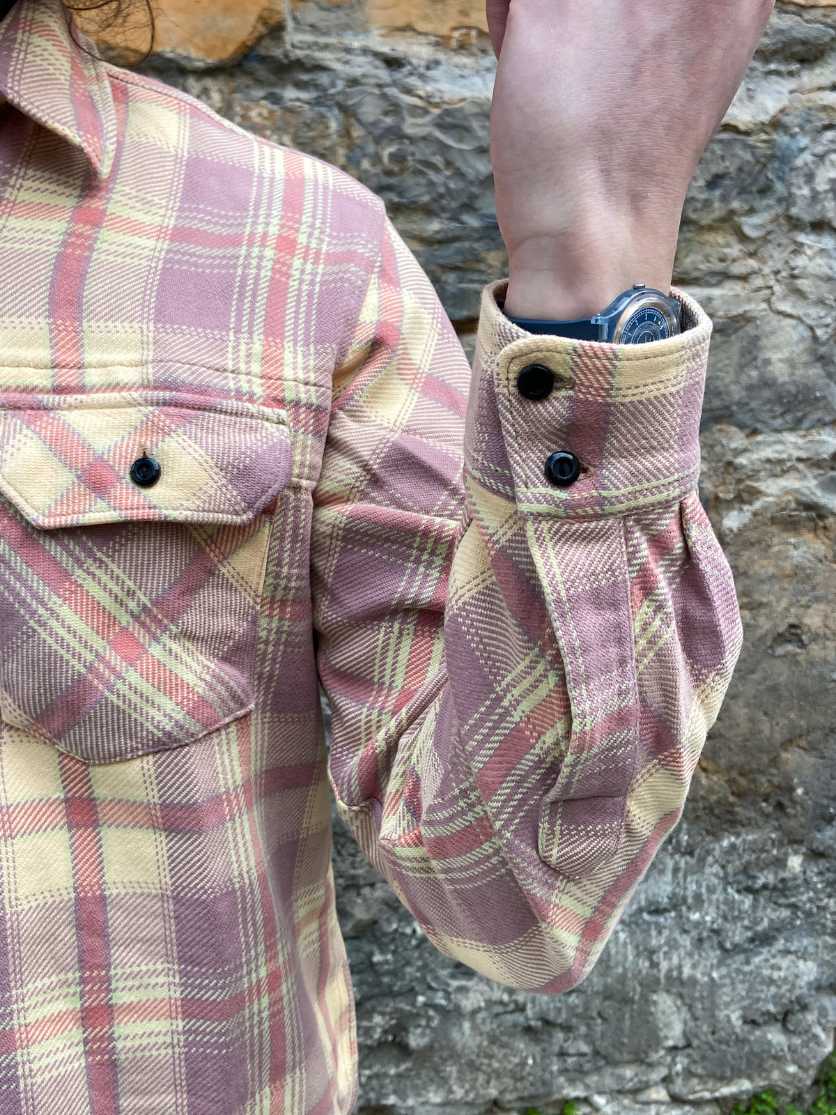 Indigofera Bryson Flannel Shirt Check Flannel, Sun-Fade