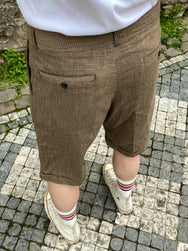 Hansen Garments Birk Single Pleated Shorts Lion