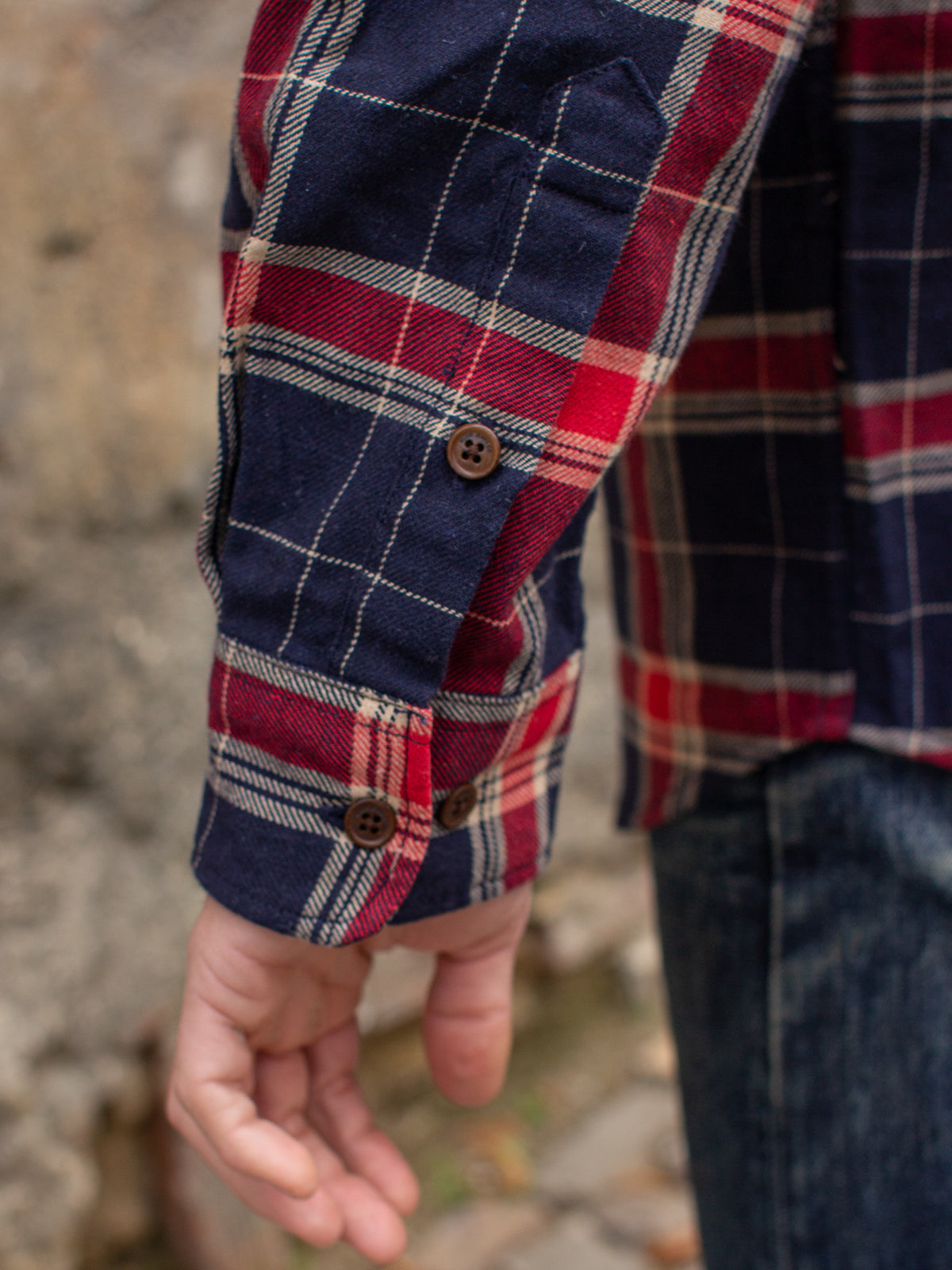 Nudie Jeans Relaxed Flannel Shirt Rebirth