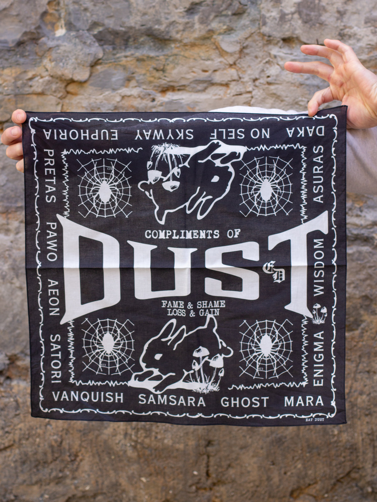 Eat Dust Foulard Compliments Of Dust Black