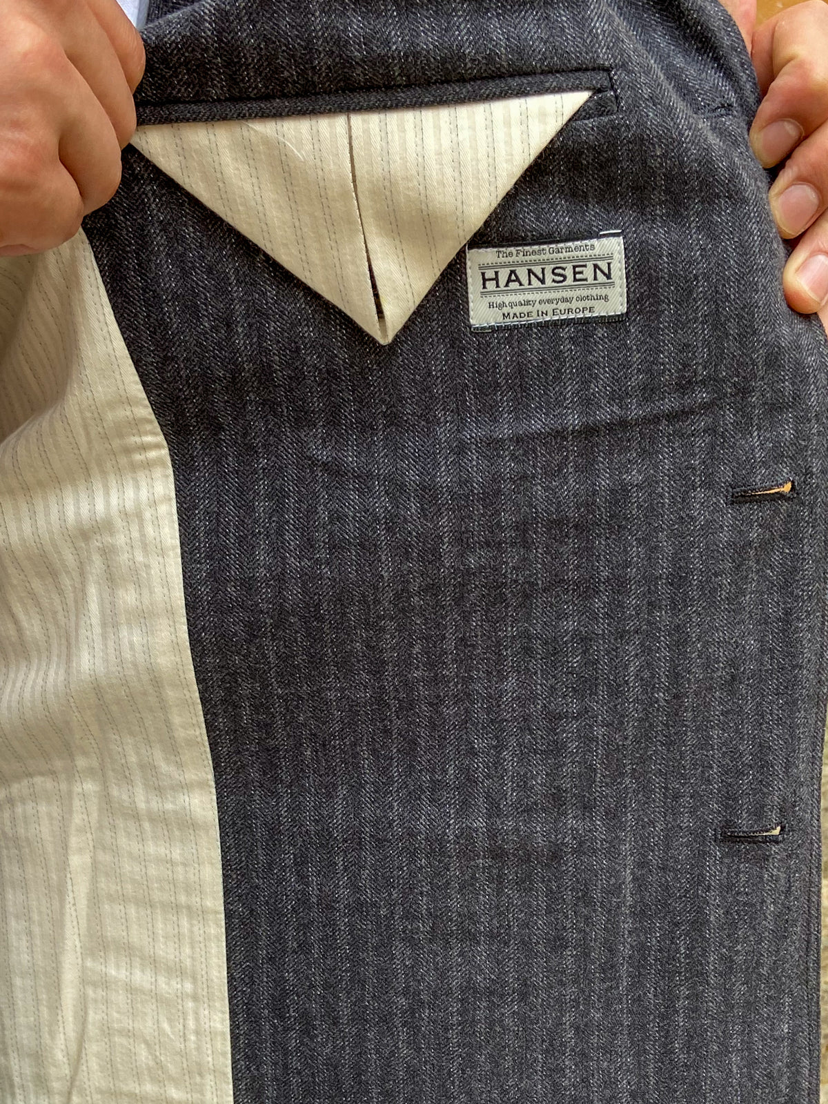 Hansen Garments Lukas Grey Pin