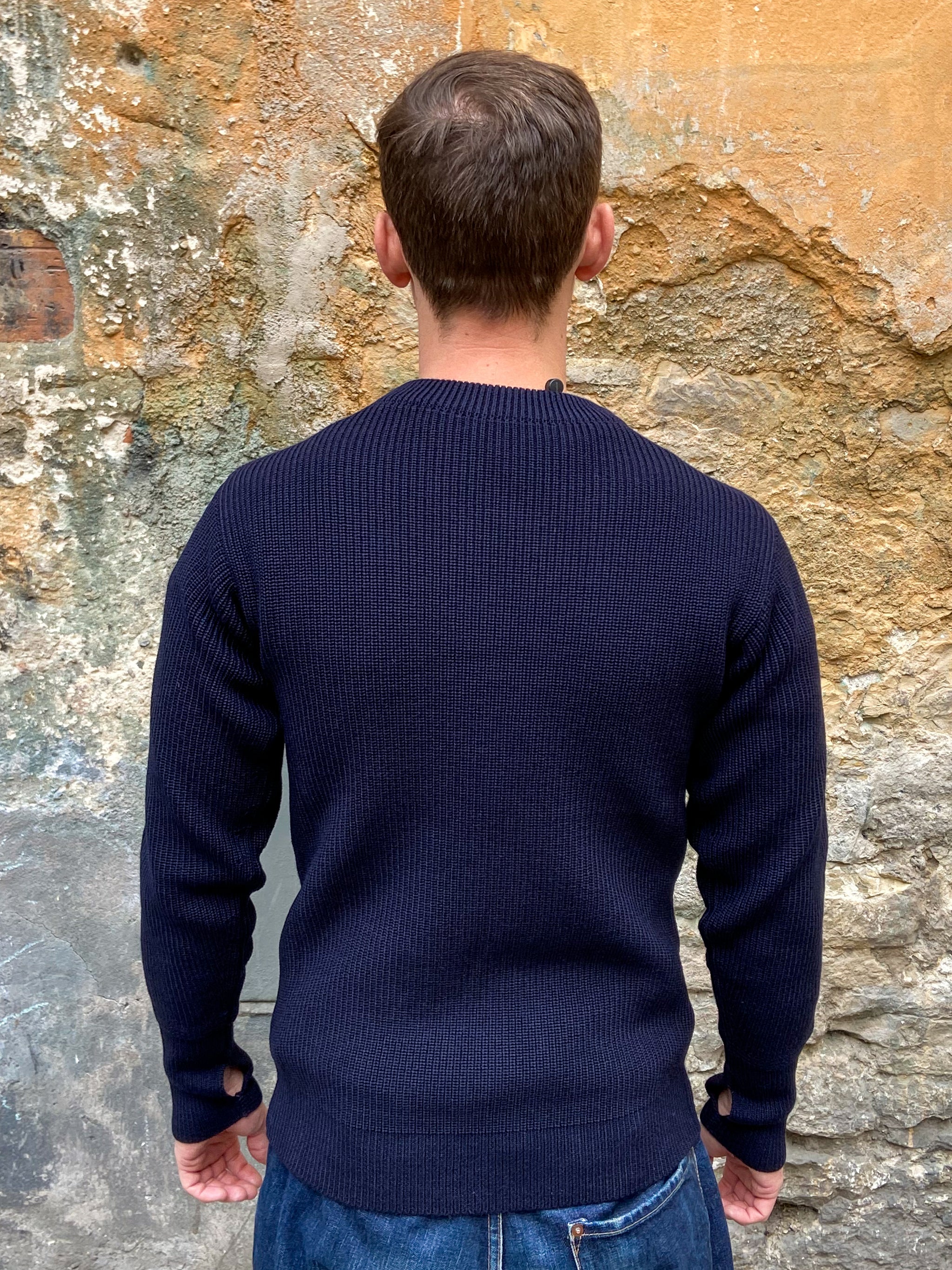 Andersen Andersen Sailor Crewneck Navy | denimheads.cz