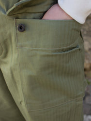 The Real McCoy's MP21001 P-44 Utility Trousers Sage Green