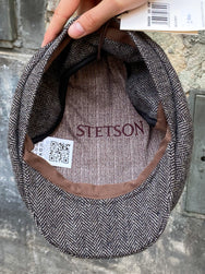Stetson Hatteras Classic Ear Flaps Flat Cap Dark Brown (6840529)