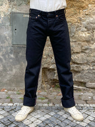 Momotaro B0705-SP Black Denim Jeans