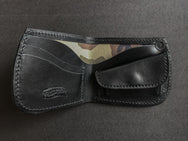 Krysl Goods Handmade Bifold Wallet With Coin Pocket vz. 30 Black