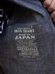 Iron Heart IHSH-322-IND 10oz Selvedge Denim Work Shirt  - Indigo