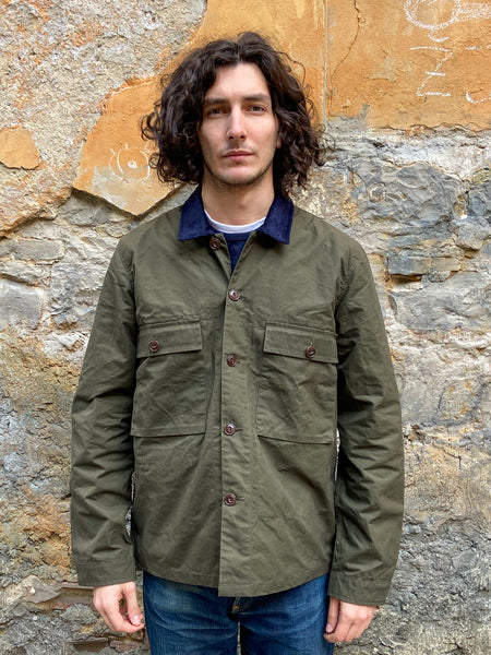 Eat Dust Troy Overshirt Dry Waxed Cotton Khaki/Brown
