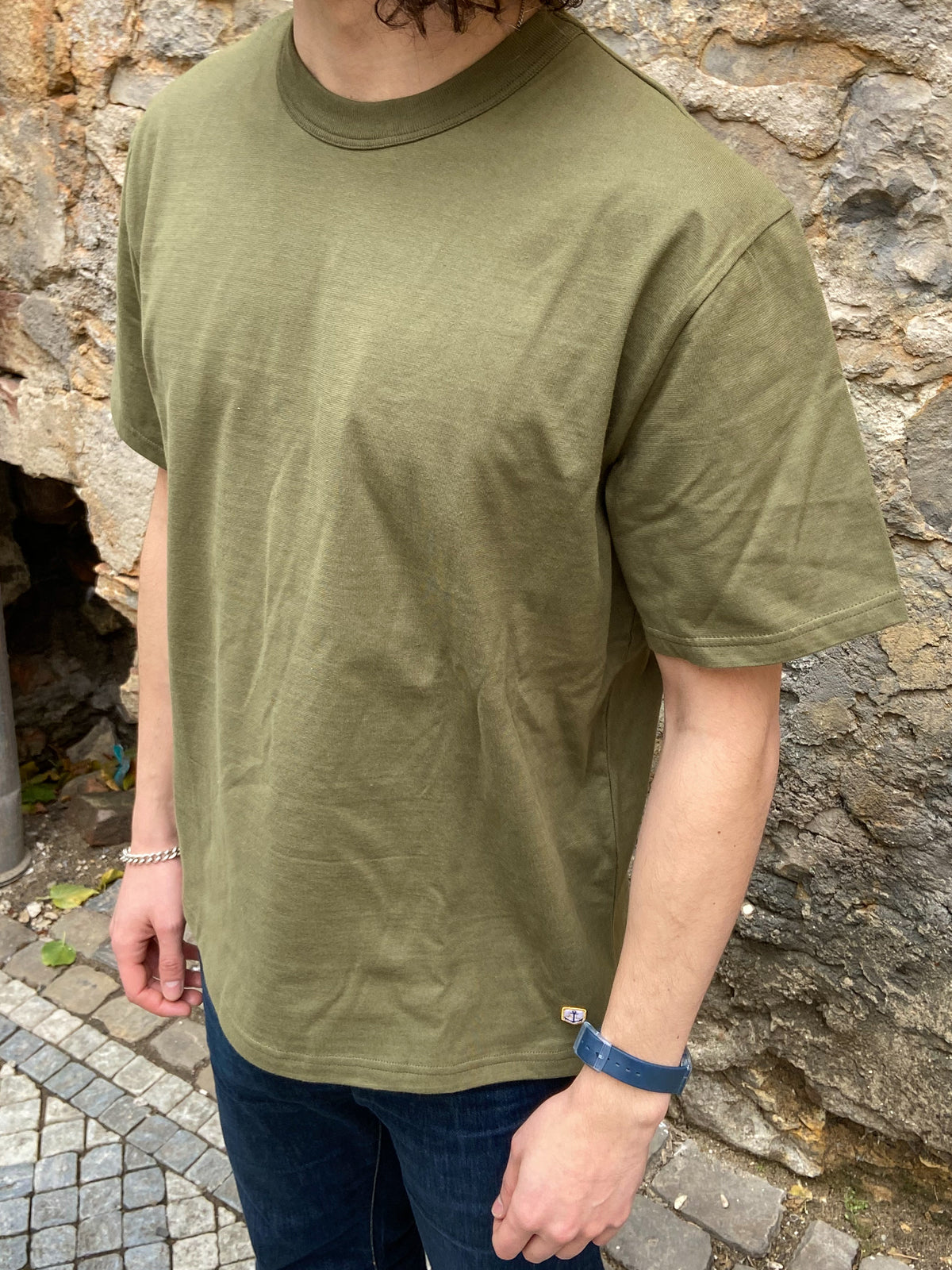 Armor Lux Callac Plain T-shirt Khaki