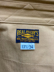 The Real McCoy's MS17103 M-38 Khaki Shirt