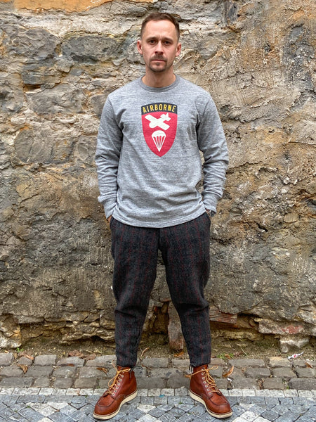 The Real McCoy's MC21119 Athletic L/S Tee / Airborne Grey