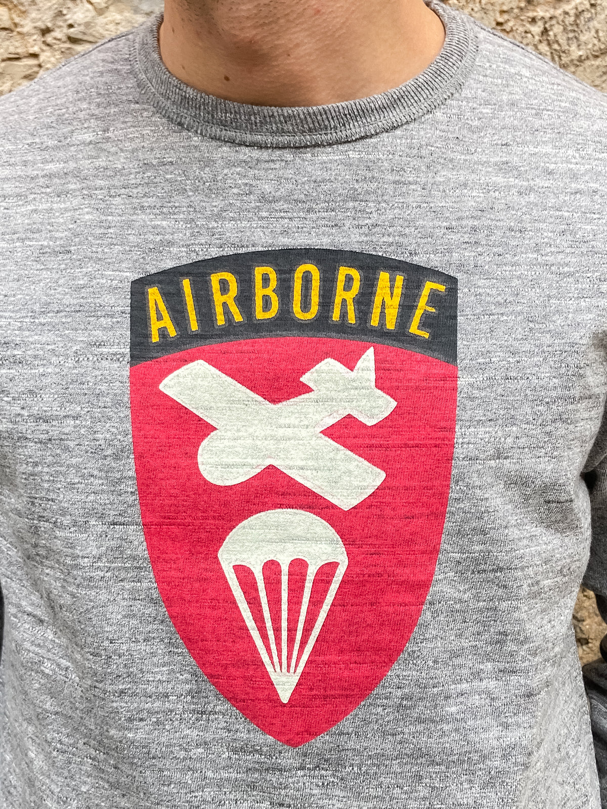 The Real McCoy's MC21119 Athletic L/S Tee / Airborne Grey