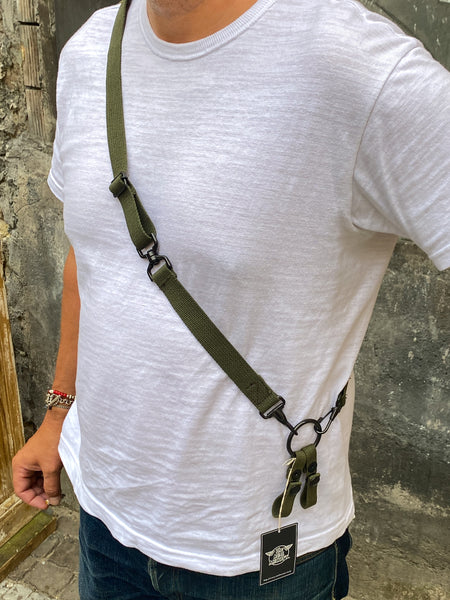 The Real McCoy's MA21016 Suspenders Field Pack Olive